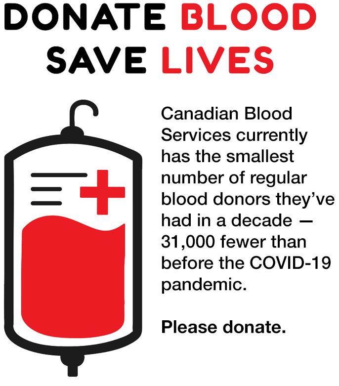 Canadian Blood Services - Please Donate!